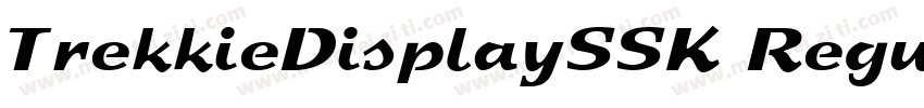 TrekkieDisplaySSK Regular字体转换